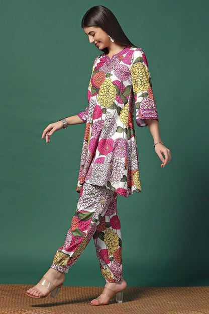 Fashion Dream Cotton Blend Women's Printed Kurta