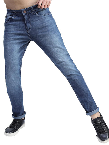 KETCH Men's Slim Fit Mid Rise Jeans (Stretchable)