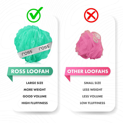 ross Large Bath Loofah Sponge Scrubber Exfoliator