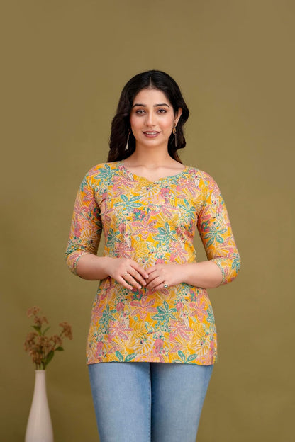 New Printed Short Kurti and top for Women and Girls