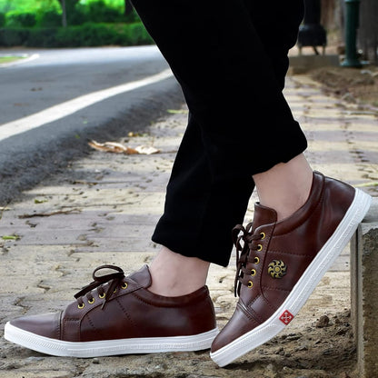 LE GREEM Men's Synthetic Lace-Ups Stylish Sneakers - alphahostel.in