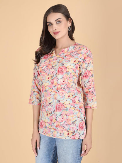 PIDAVLIYA'S Indian Women's Tunics Tops Cotton