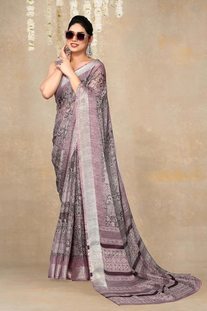 MIRCHI FASHION Women's Saree with Blouse Piece