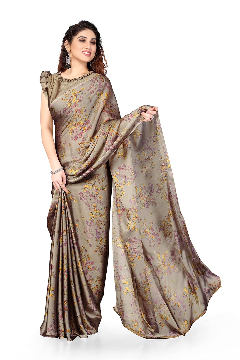 Women's Stylish Saree with Blouse Piece