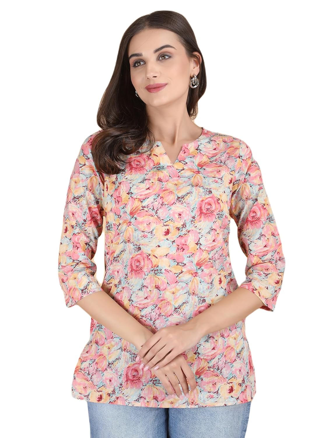 PIDAVLIYA'S Indian Women's Tunics Tops Cotton