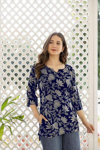 PURSHOTTAM WALA Women Floral Printed Rayon