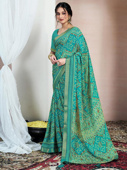 Women's Chiffon Printed Saree
