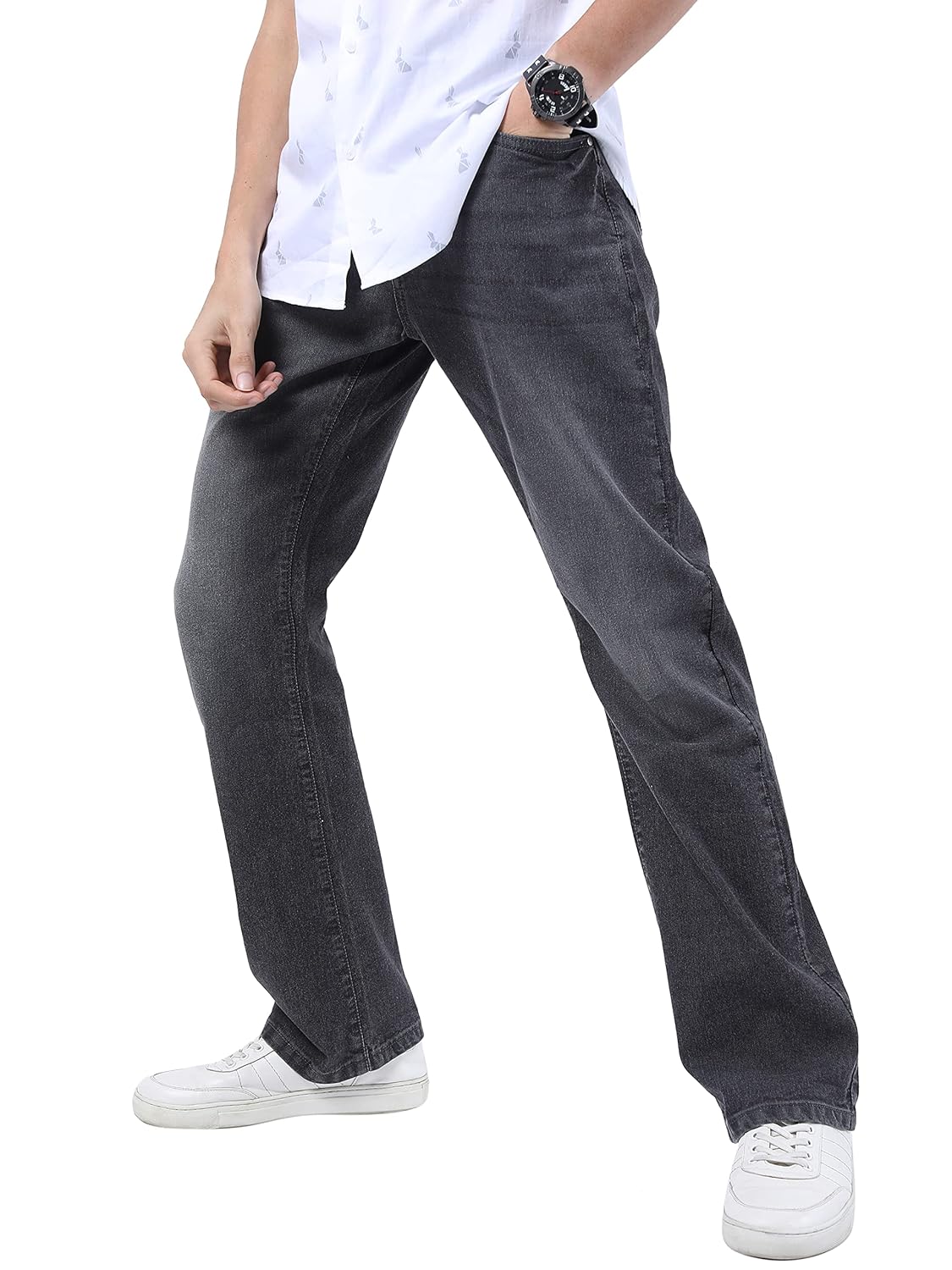 KETCH Men's Stretch Fit Mid Rise Bootcut Mid-Rise