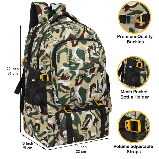 LARGE 60L TRAVEL BACKPACK FOR OUTDOOR - alphahostel.in