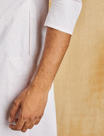 Symbol Men's Cotton Printed Long Kurta