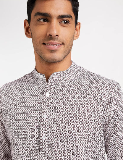 Symbol Men's Cotton Printed Long Kurta