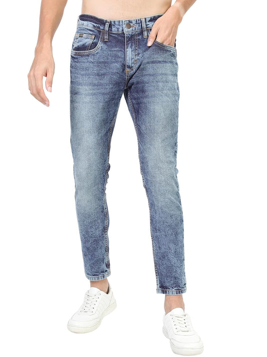 KETCH Men's Skinny Fit Mid Rise Jeans (Stretchable)