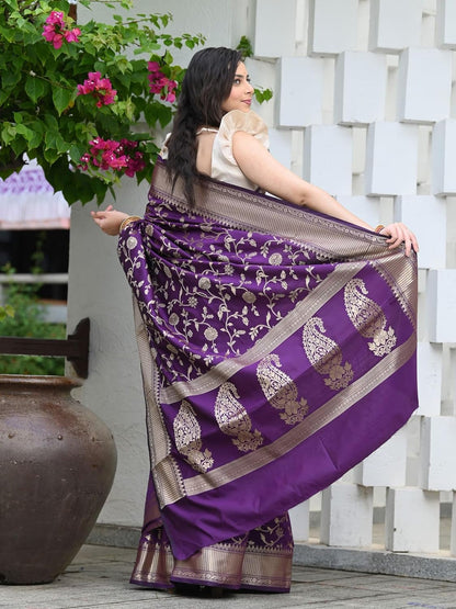 Women's Banarasi Saree Pure Kanjivaram Silk Saree