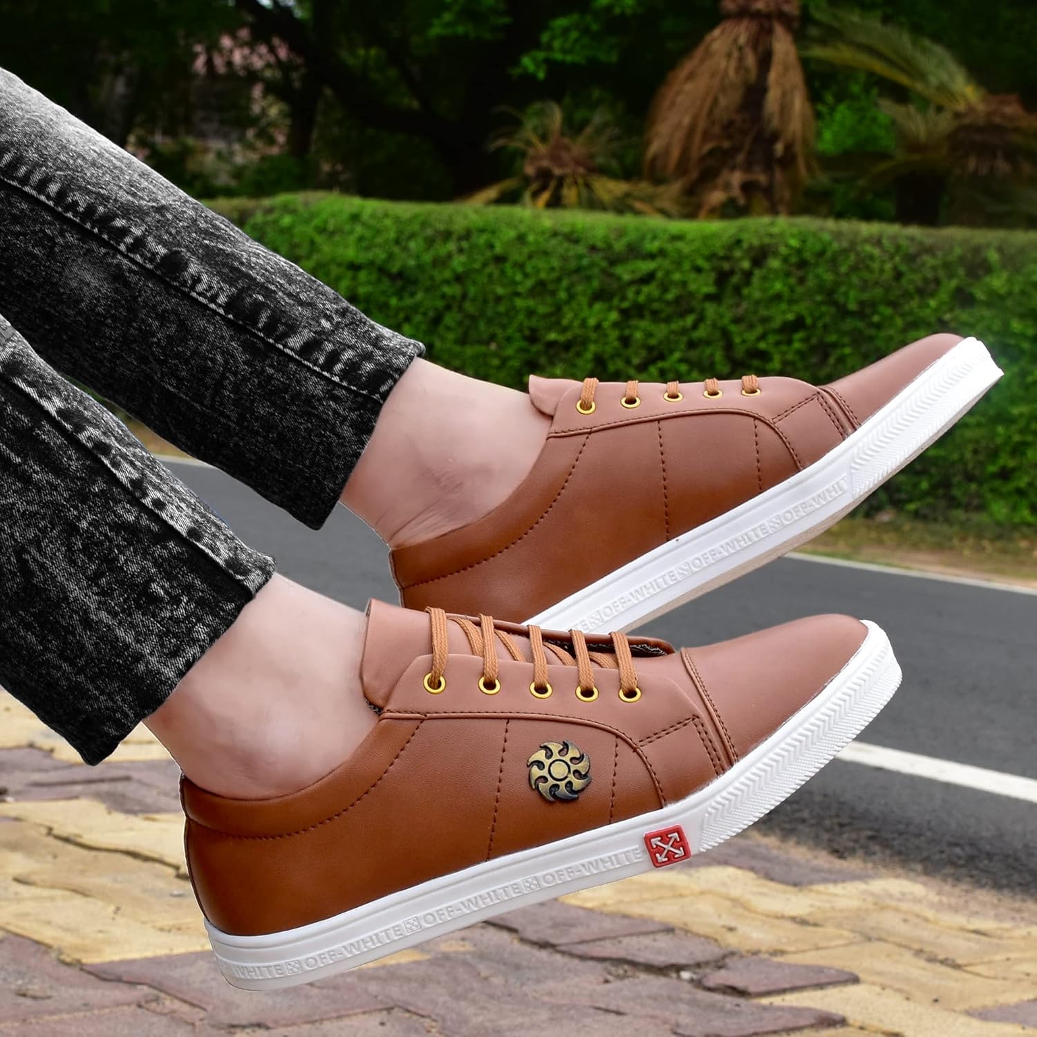 LE GREEM Men's Synthetic Lace-Ups Stylish Sneakers - alphahostel.in