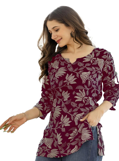 PURSHOTTAM WALA Women Floral Printed Rayon