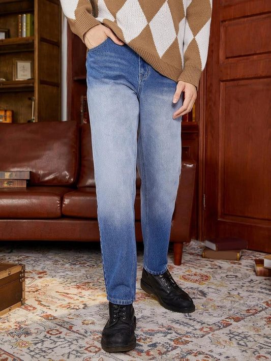KOTTY Men's Solid Straight Fit/Skinny Fit/Relaxed Fit