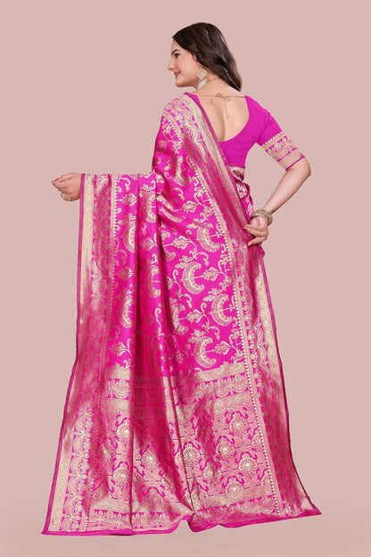 Women's Banarasi Saree Pure Kanjivaram Style Silk Saree