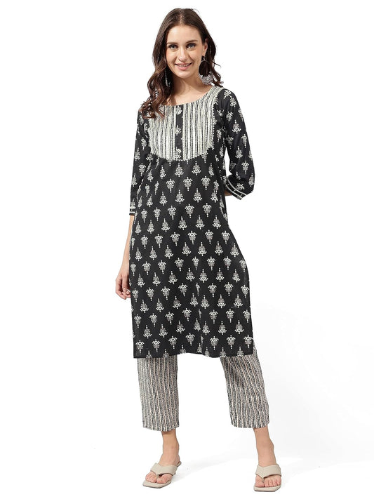 MIRCHI FASHION Women's Cotton Straight Fit Printed
