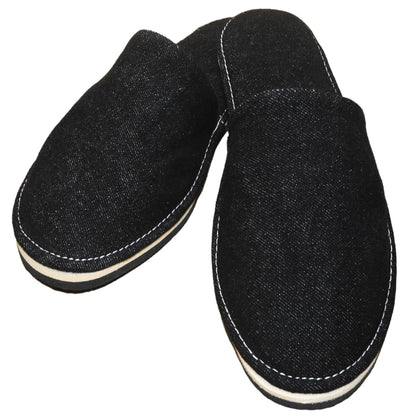 Black Denim super soft and comfortable Slippers - alphahostel.in