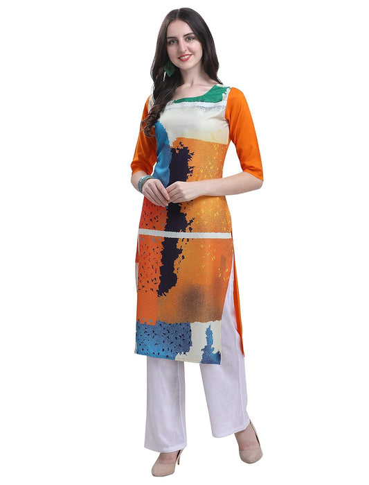 1 Stop Fashion Women's Crepe Regular Kurta