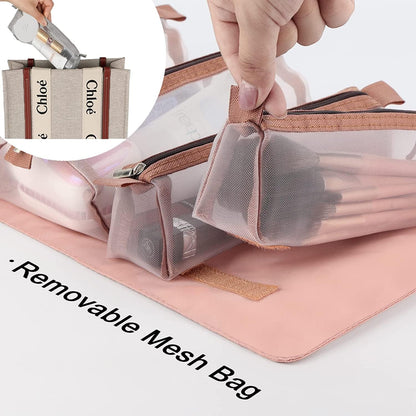 Niwlix 4 in 1 Travel Toiletry Makeup Cosmetic Organizer