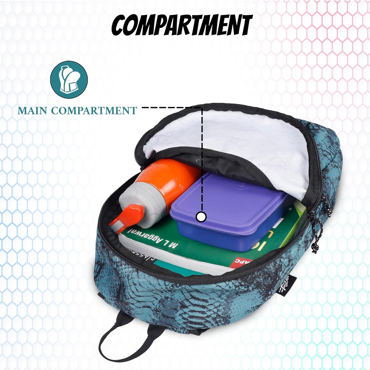 F Gear Ferris Web Marine Black 7L Mini Backpack - alphahostel.in