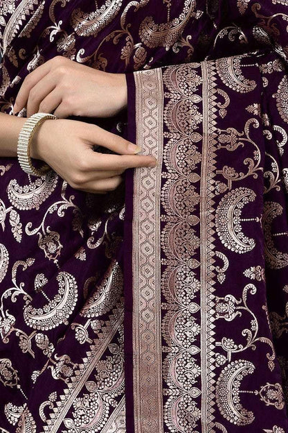 Women's Banarasi Saree Pure Kanjivaram Style Silk Saree