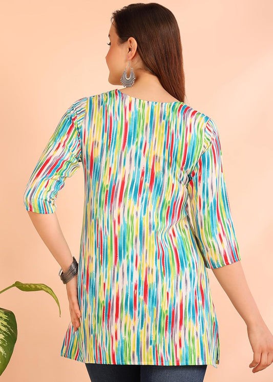 DSK Studio Poly Rayon Short Kurti for Women & Girls