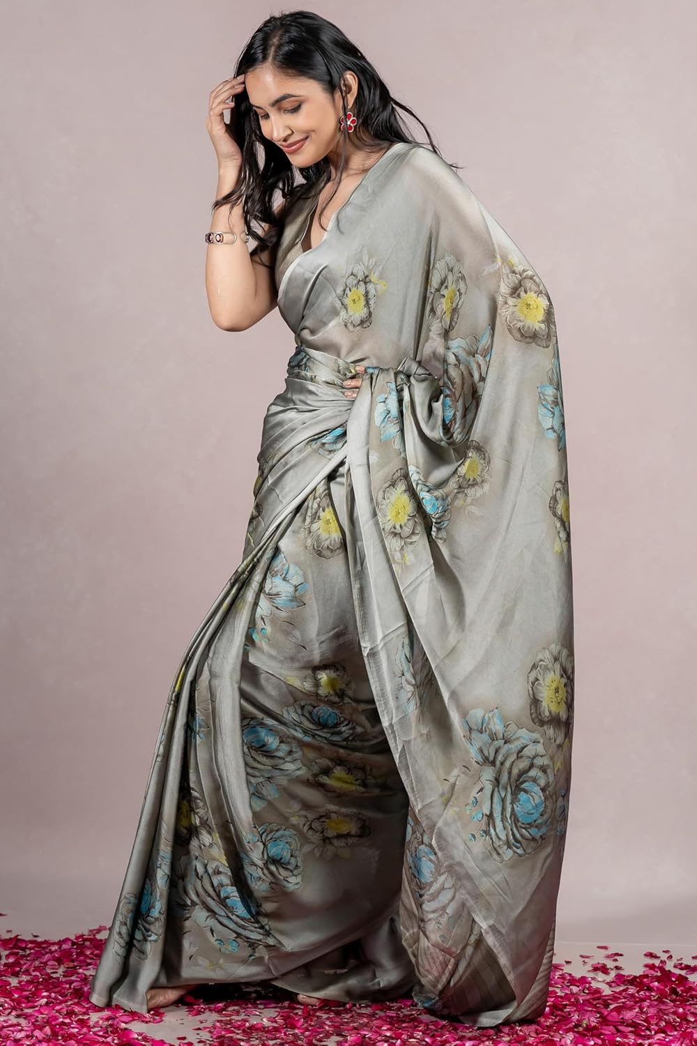 Women's Stylish Saree with Blouse Piece