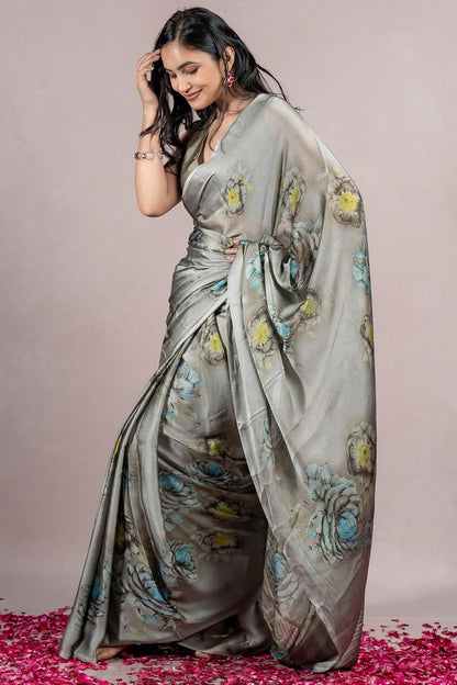 Women's Stylish Saree with Blouse Piece
