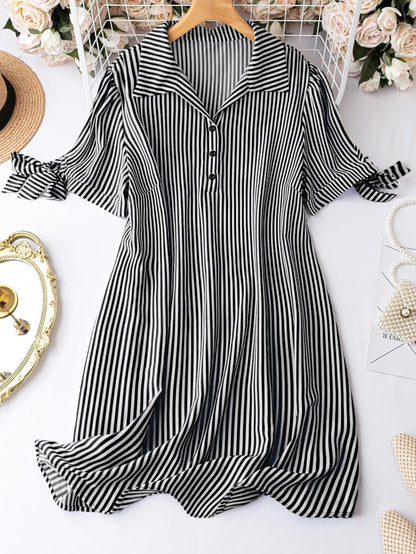 Leriya Fashion Women's Shirt Dress Knee Length Dress | Loose Fit | Button-Down | | 3/4 Sleeve | Summer Wear | Available in (Pack of 2 | Value Pack)