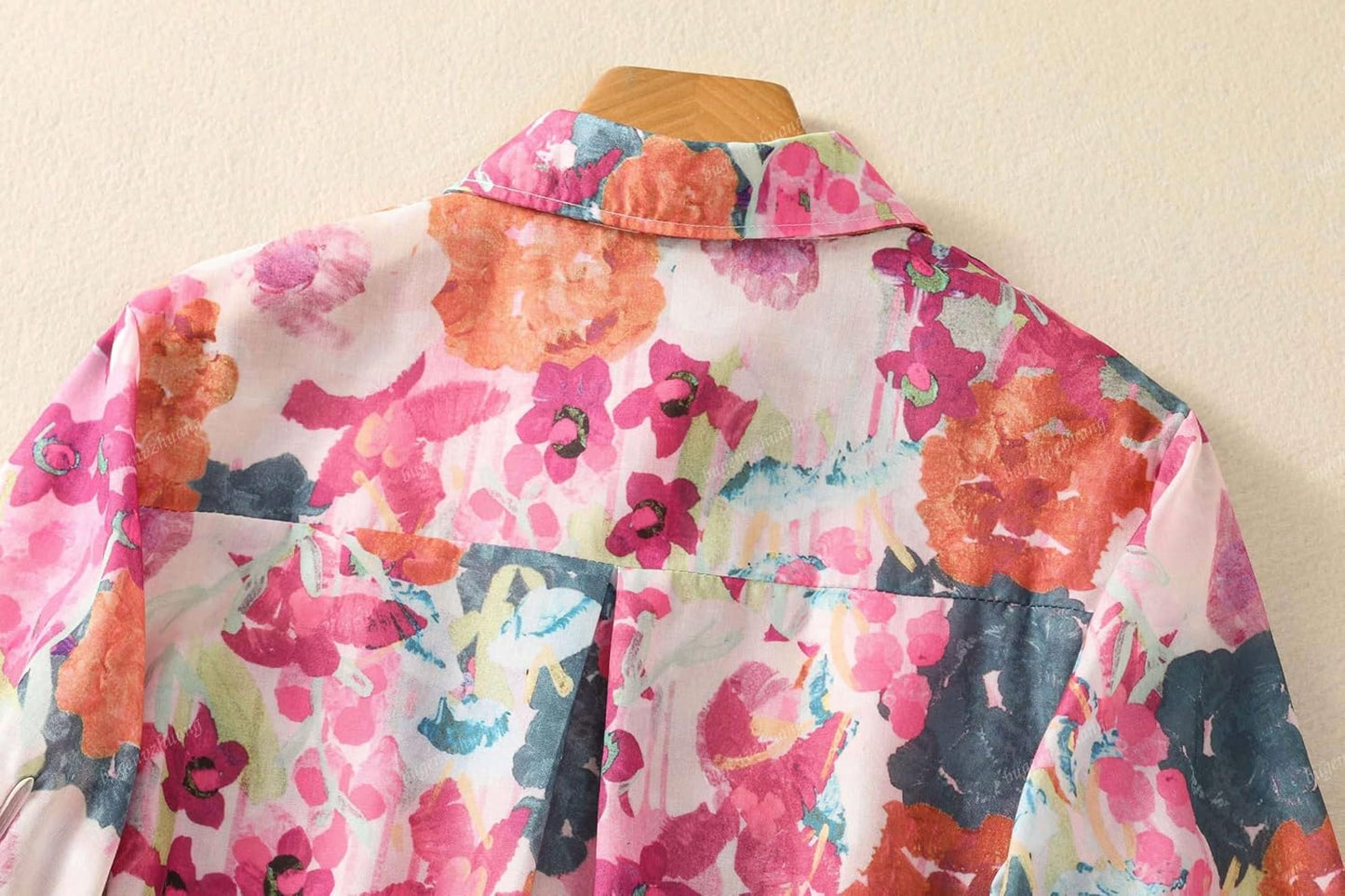 Gufrina Women Mustard Multicolor Floral Print Button