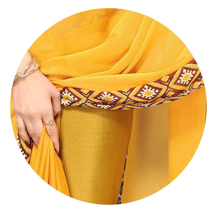 Printed Women's Saree with Blouse Piece