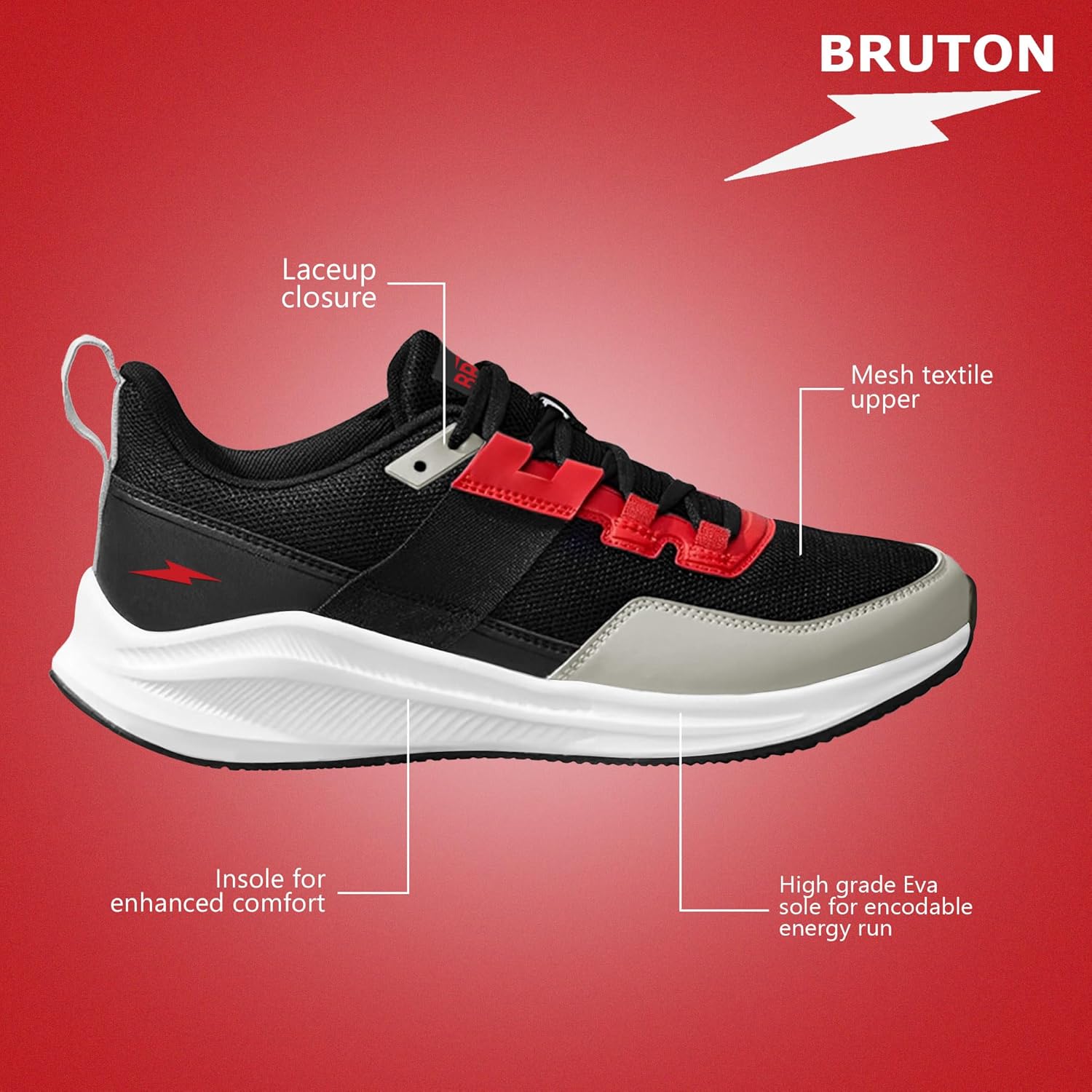 BRUTON EVA Lite Sport Shoes Running Shoes - alphahostel.in