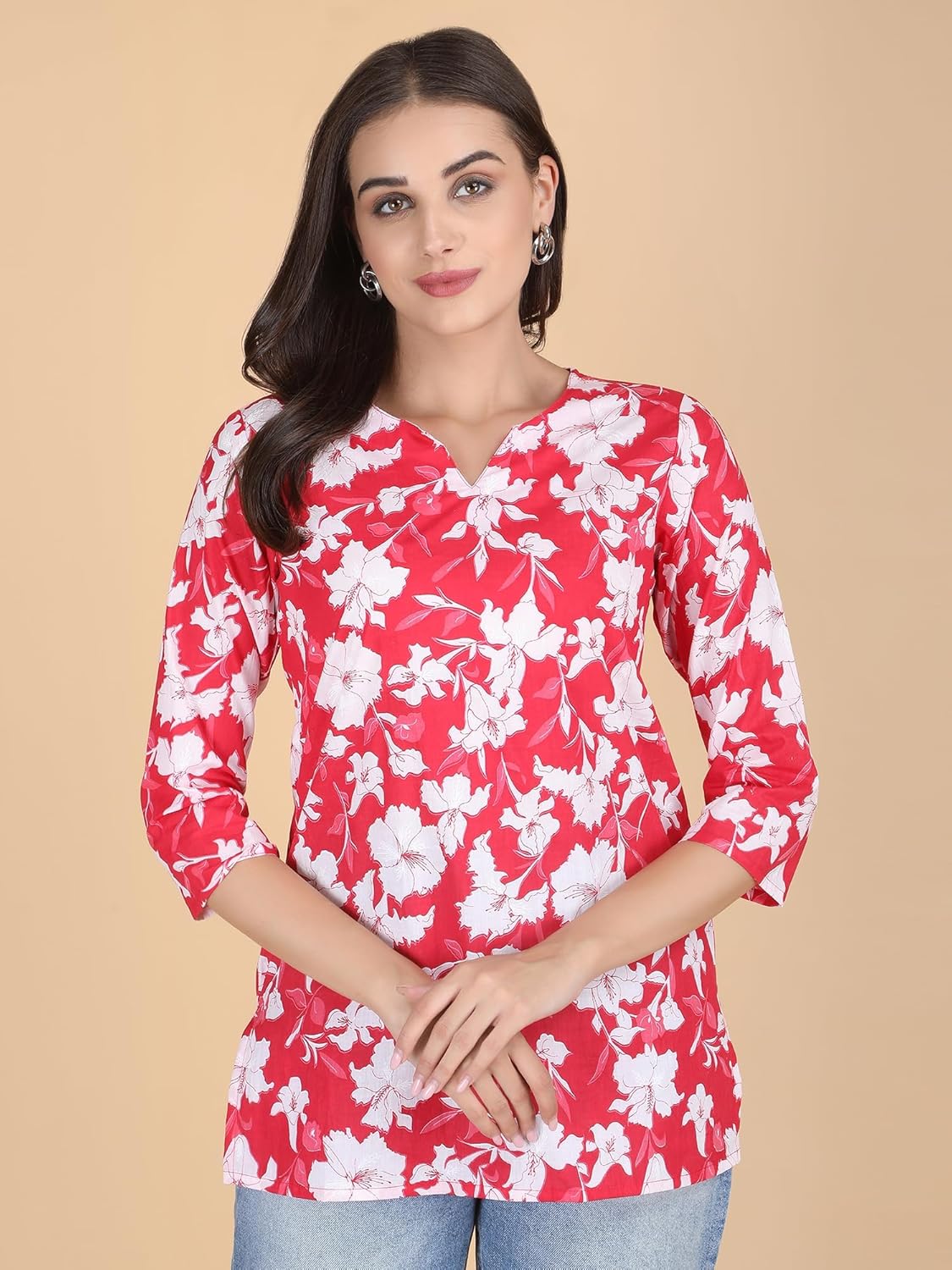 PIDAVLIYA'S Indian Women's Tunics Tops Cotton