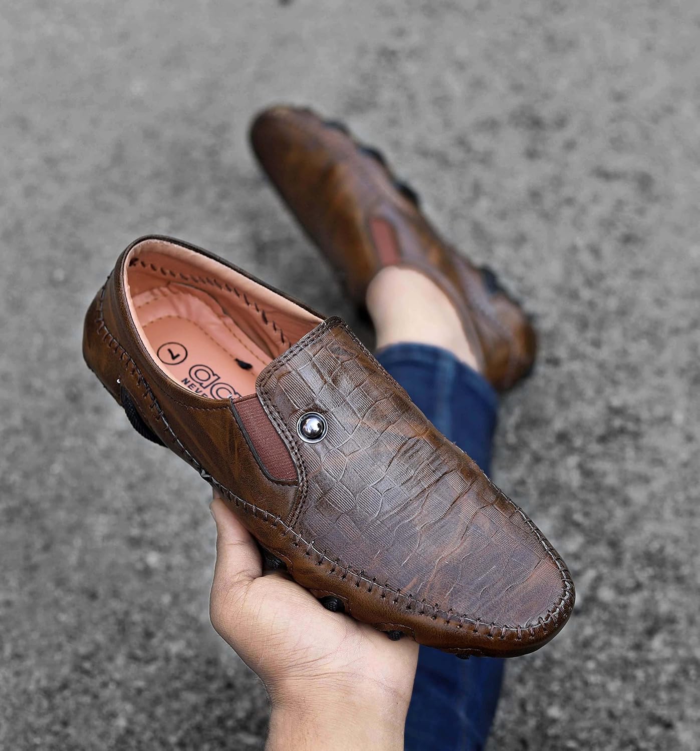 AADI Men's Synthetic Leather Outdoor Casual Loafer - alphahostel.in
