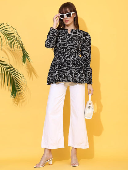 Sheetal Associates Women's Top Shirt Stylish Trendy for Girls | Floral Printed Top | Lightweight Day Comfort