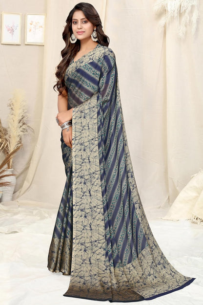 MIRCHI FASHION Women's Saree with Blouse Piece