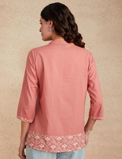 Myx Women's Cotton Printed A-line Short Kurti