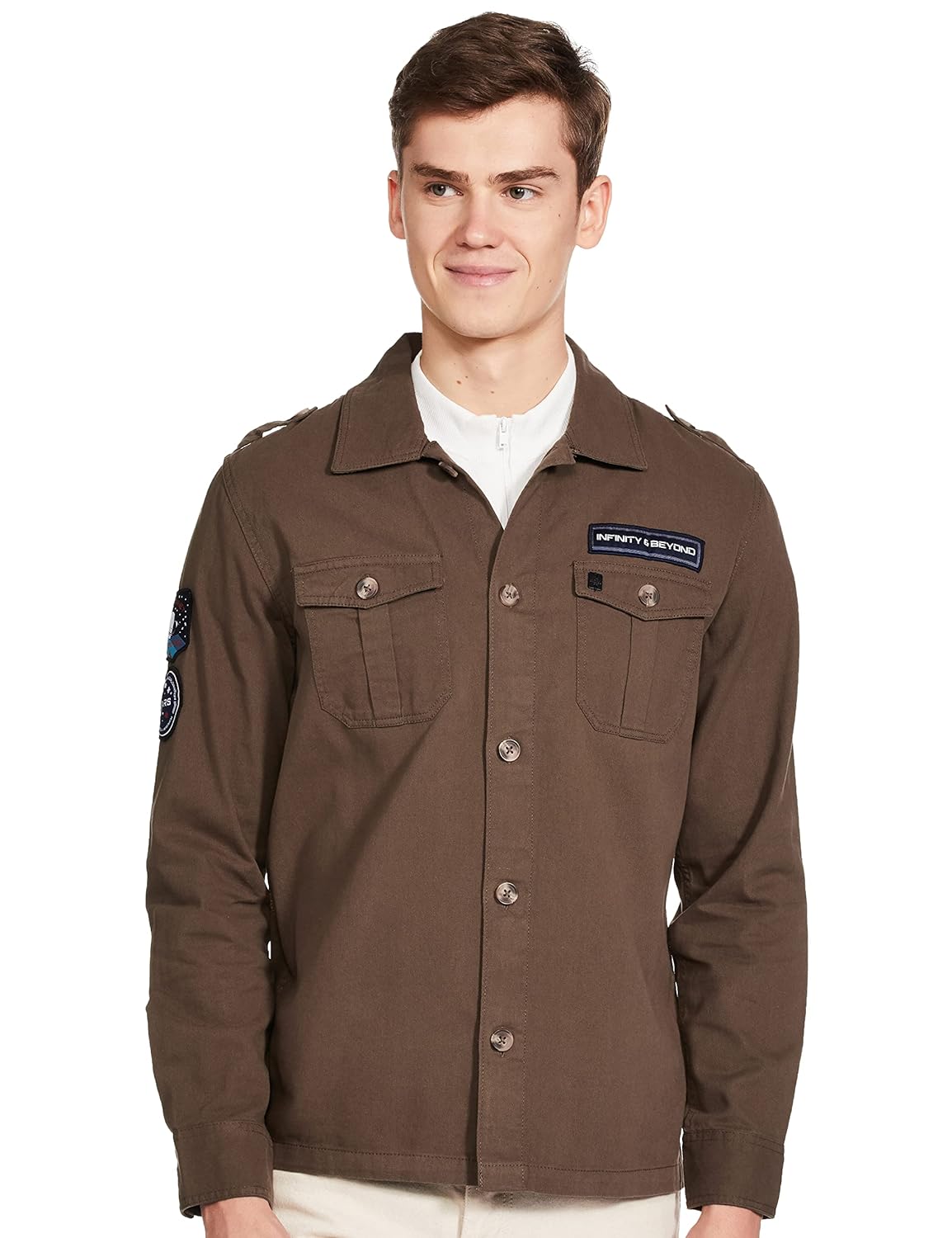 The Indian Garage Co Men's Cotton Slim Fit Solid