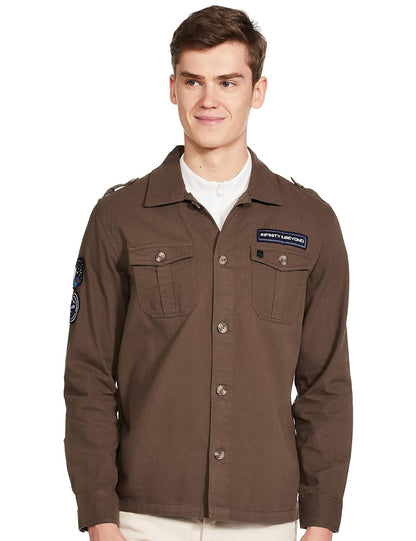 The Indian Garage Co Men's Cotton Slim Fit Solid