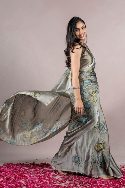 Women's Stylish Saree with Blouse Piece