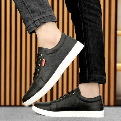 LE GREEM Men's Synthetic Leather Stylish Sneakers - alphahostel.in