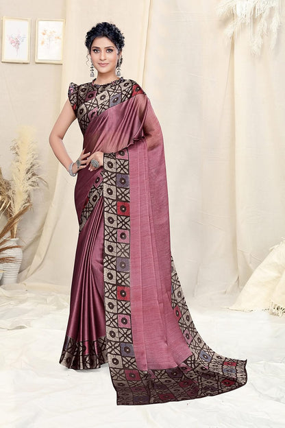 Printed Women's Saree with Blouse Piece
