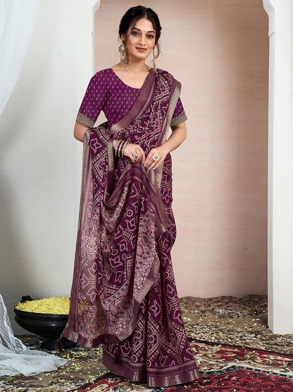 Women's Chiffon Printed Saree