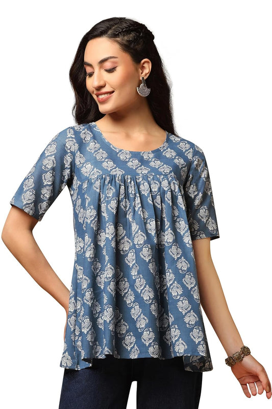 Fashion Dream Women's Cotton Regular Fit Tunic Top