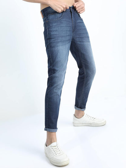 KETCH Men's Tapered Fit Mid Rise Jeans