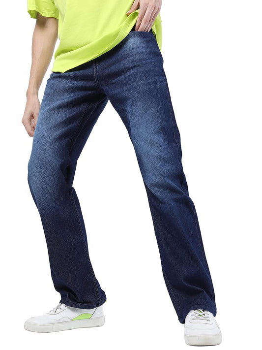 KETCH Men's Stretch Fit Mid Rise Bootcut Mid-Rise Jeans