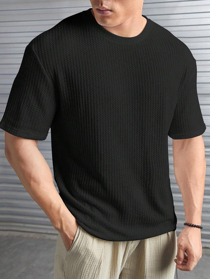 O3e Mens Solid Dotted Unique Design Oversized