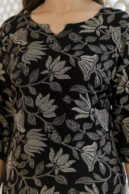 PURSHOTTAM WALA Women Floral Printed Rayon
